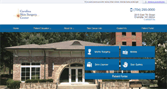 Desktop Screenshot of carolinaskinsurgery.com