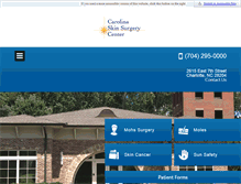 Tablet Screenshot of carolinaskinsurgery.com